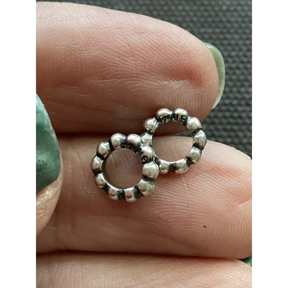 Lot Of 2 Pandora ALE 925 Sterling Silver Spacer Charms - Picture 3 of 4